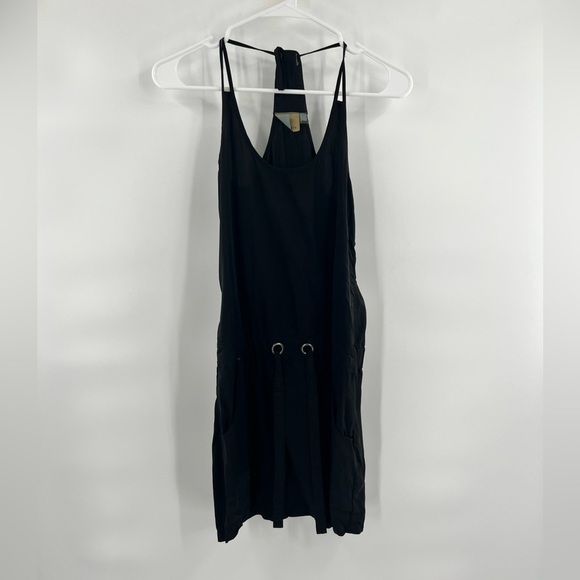 Athleta black halter dress with pockets size XS - Picture 2 of 11